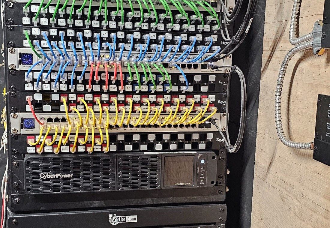 Clean managed network rack